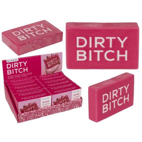 Сапун с надпис Dirty Bitch и аромат на ягода